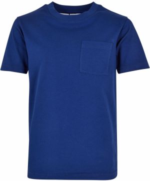 Boys' Organic Basic Pocket T-Shirt spaceblue