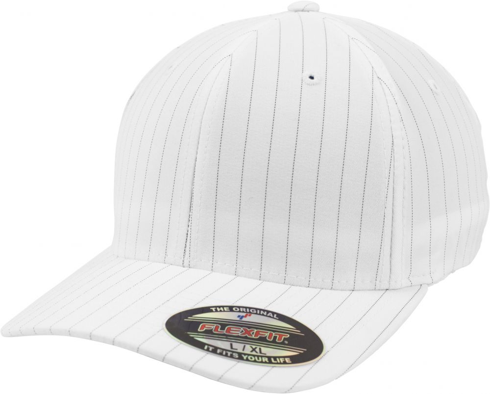 Flexfit Pinstripe biela/tmavomodrá