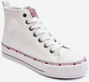 Womens High Insulated Sneakers Cross Jeans KK2R4044C White