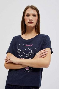 Cotton blouse with print