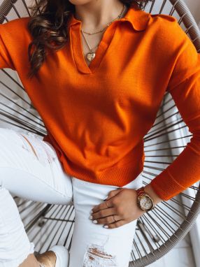 Women's sweater ORBILLA orange Dstreet