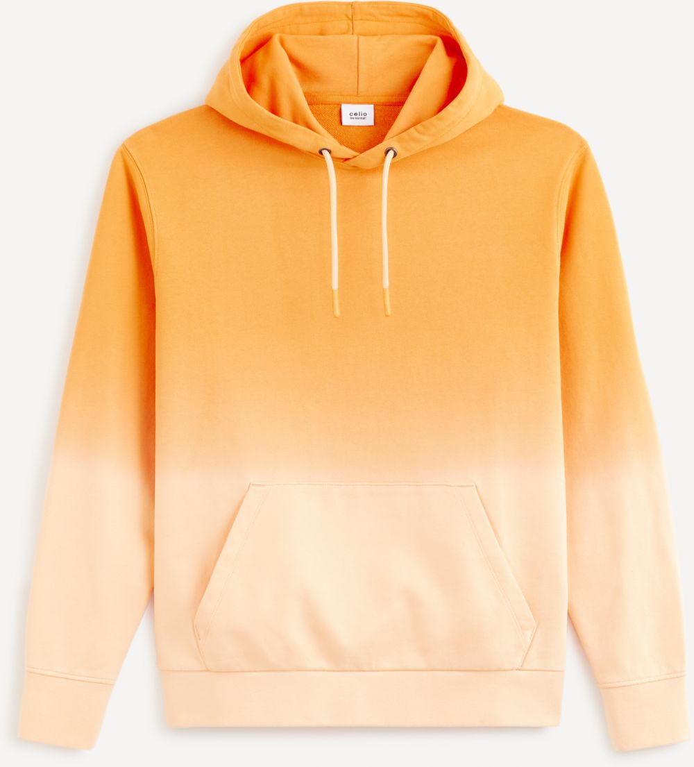 Oranžová pánska mikina Celio Dearc
