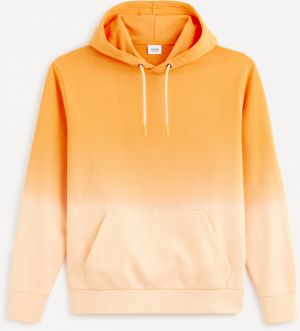 Oranžová pánska mikina Celio Dearc