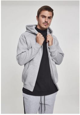 Gray hooded zipper