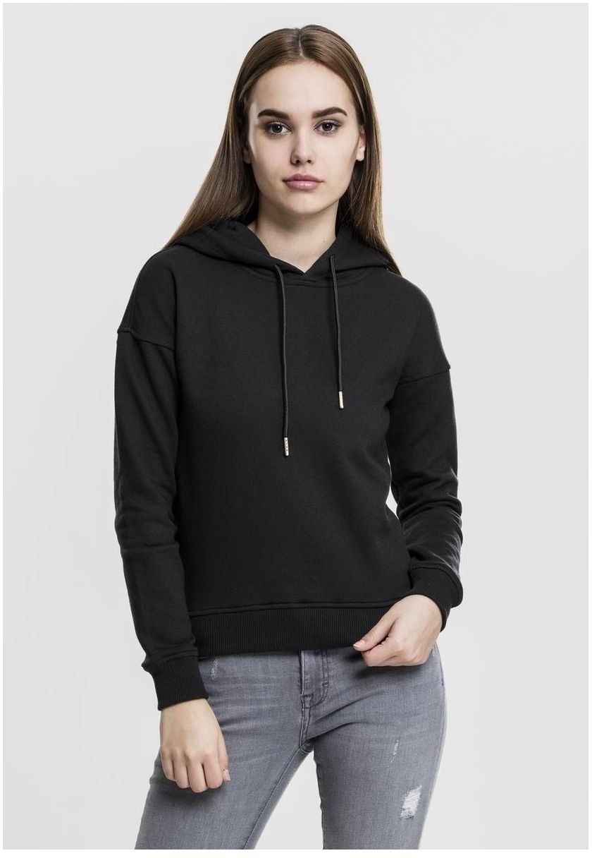 Women's black hooded jacket
