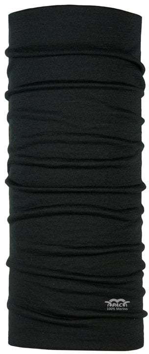 Neck warmer PAC MERINO WOOL Total Black