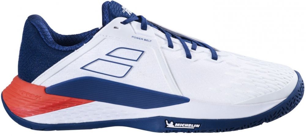Babolat Propulse Fury 3 Men's All Court Men White/Estate Blue EUR 45 Tennis Shoes