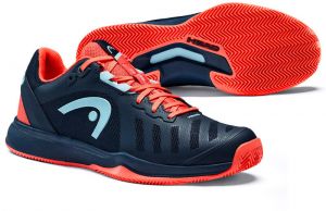 Head Sprint Team 3.0 Clay Navy/Red EUR 38 Women's Tennis Shoes