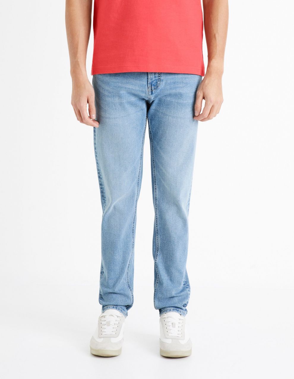 Slim fit pre mužov Celio - svetlomodrá