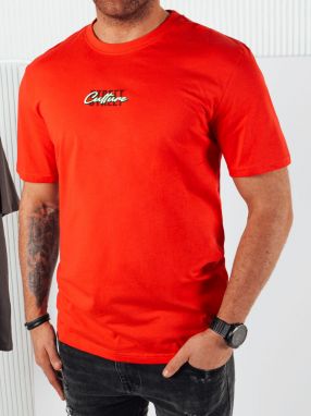 Men's T-shirt with orange print Dstreet