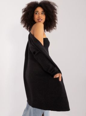 Black women's cardigan with pockets