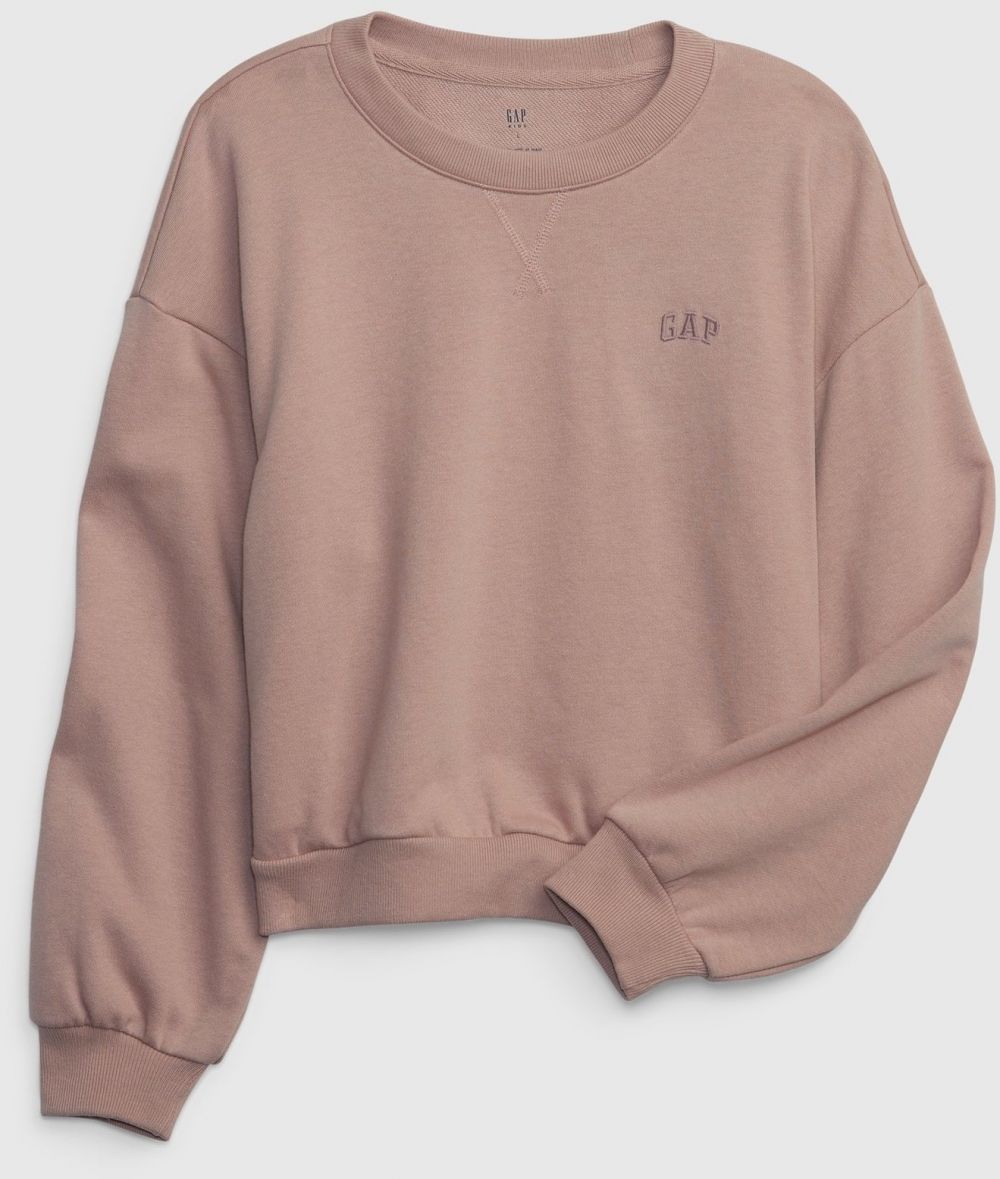 Růžová holčičí mikina logo oversized GAP
