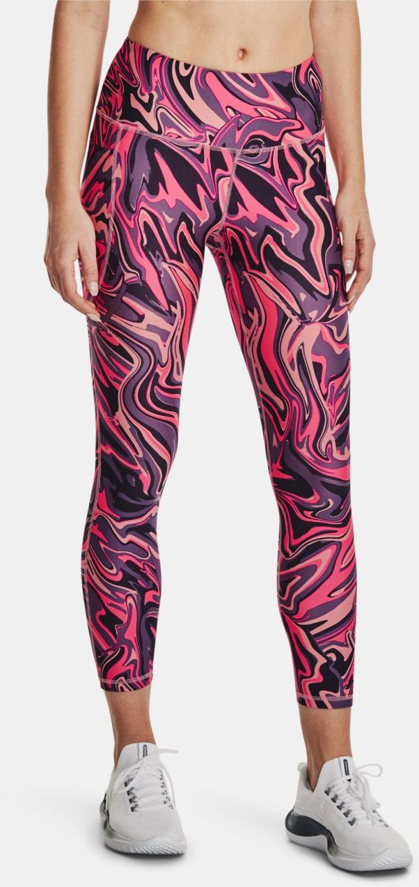 Ružové športové legíny Under Armour Armour AOP Ankle Leg