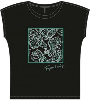 WOMEN'S T-SHIRT L-TS-4093 BLACK