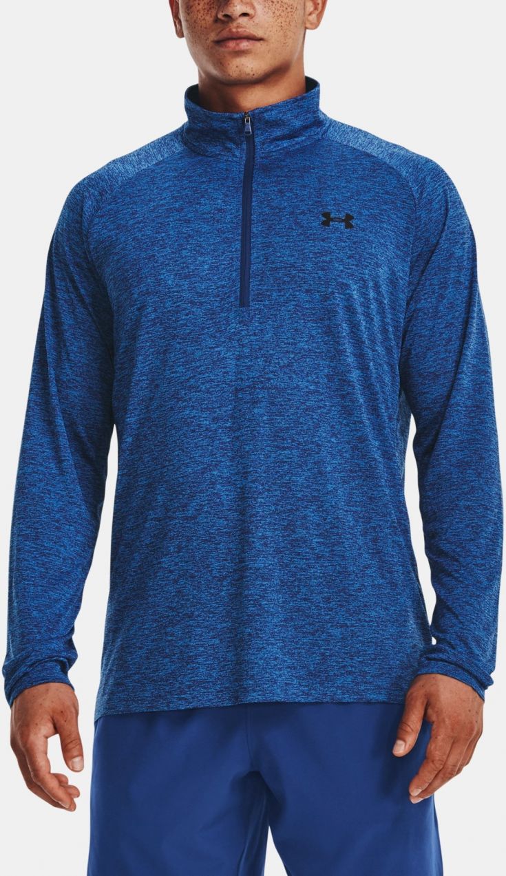 Modré športové tričko Under Armour UA Tech 2.0 1/2 Zip