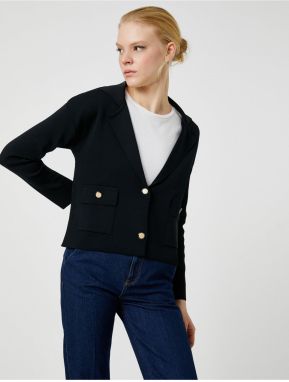 Koton Blejzer Bunda Look Pletené Sveter