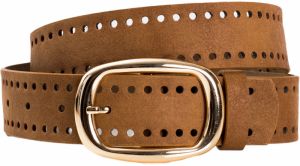 Women's camel belt made of eco-leather OCH BELLA