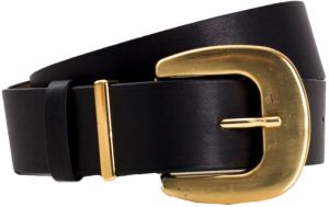 Black women's belt with buckle OCH BELLA