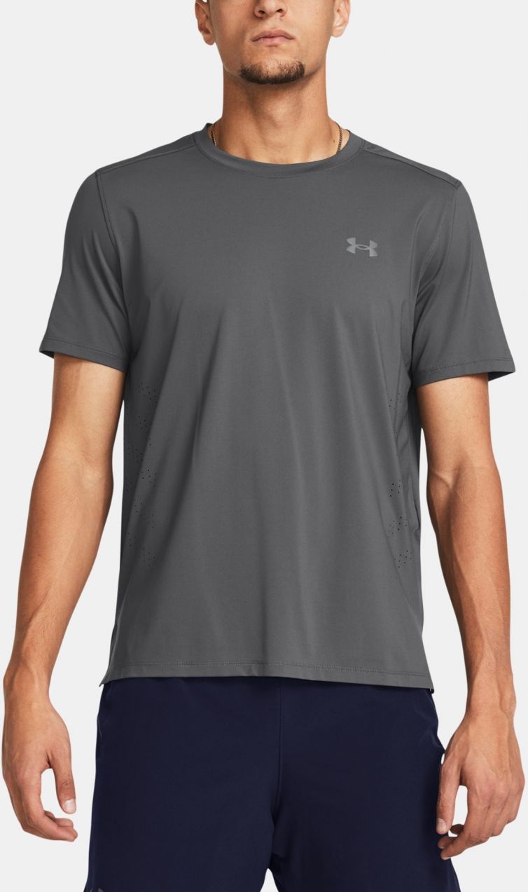 Sivé pánske športové tričko Under Armour UA LAUNCH ELITE SHORTSLEEVE