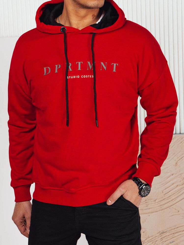 Men's sweatshirt with red print Dstreet