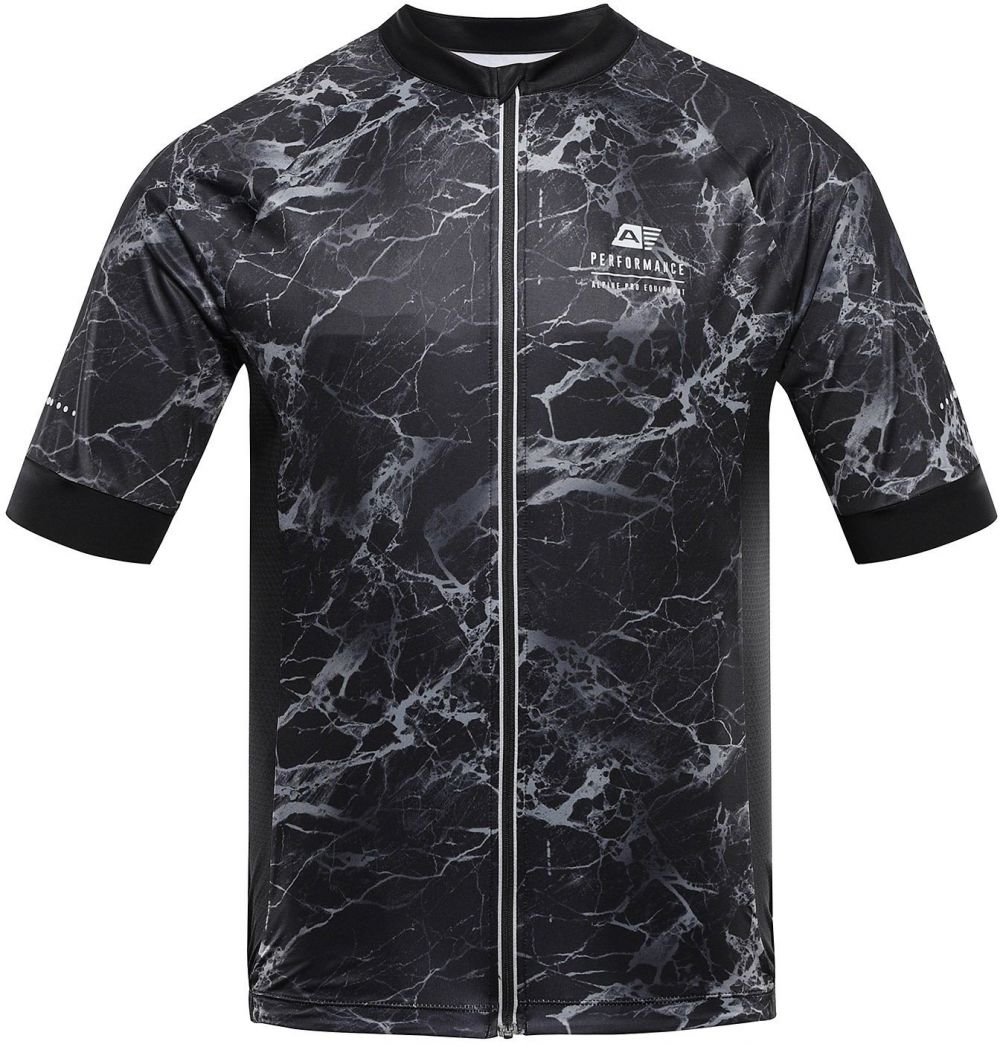 Men's cycling jersey ALPINE PRO SAGEN frost gray variant pb