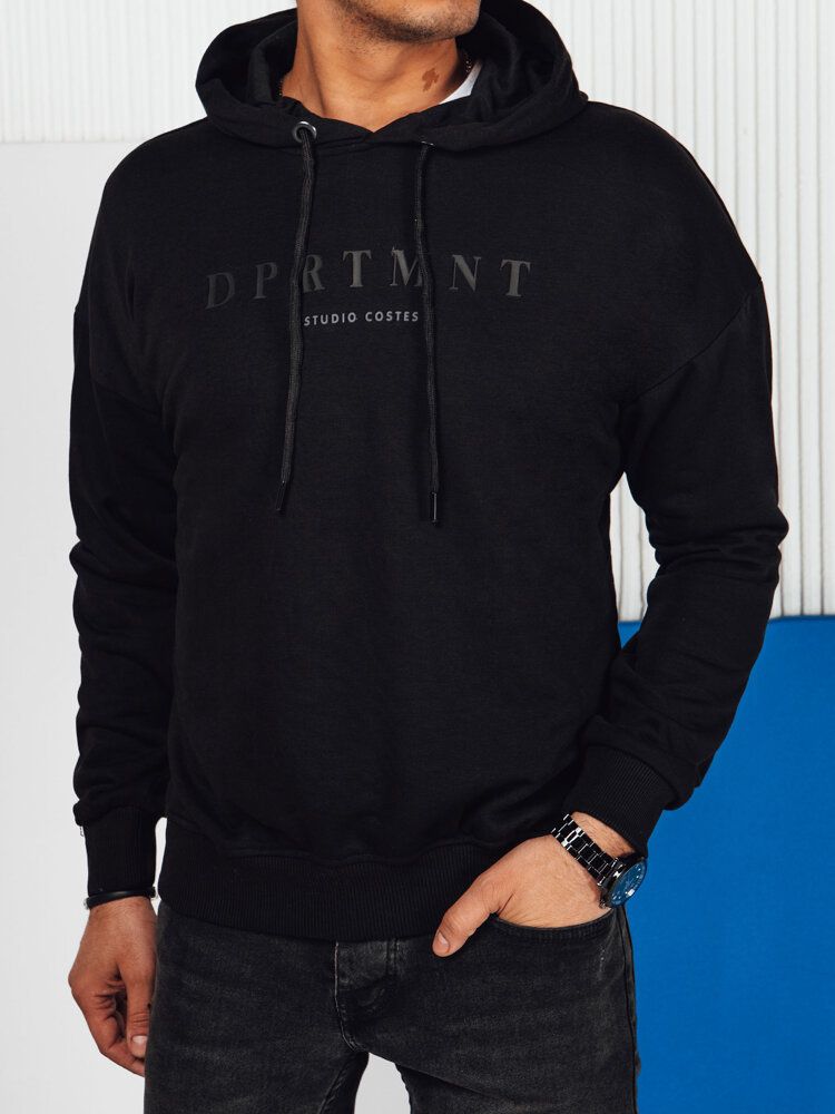 Men's black sweatshirt with Dstreet print