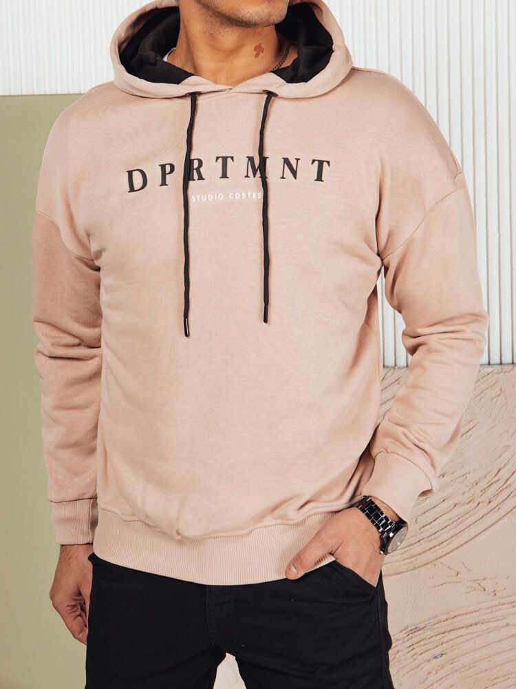 Men's sweatshirt with beige print Dstreet