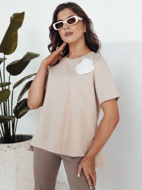 Women's T-shirt BINDA beige Dstreet