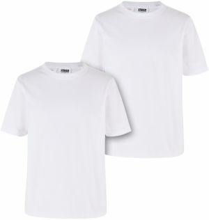 Boys' Organic Basic T-Shirt - 2pcs - White+White
