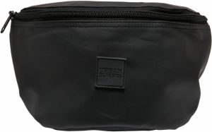 Coated basic waist bag black