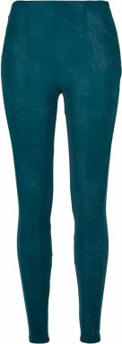 Women's washed trousers made of jasper artificial leather