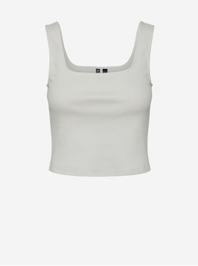 Biele dámske basic tielko Pieces Nukisa