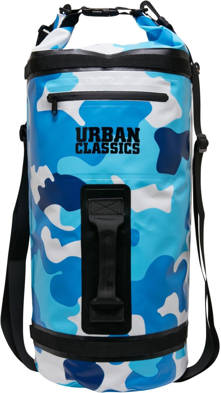 bluewhitecamo adventure dry backpack