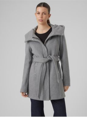 Šedý dámsky kabát VERO MODA Classliva