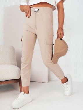 MAREN women's trousers beige Dstreet