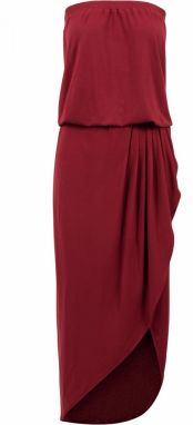 Women's Bandeau Dress Burgundy