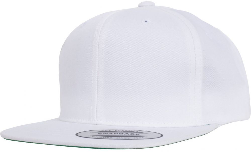 Pro-Style Twill Snapback Youth Cap White