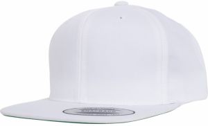 Pro-Style Twill Snapback Youth Cap White