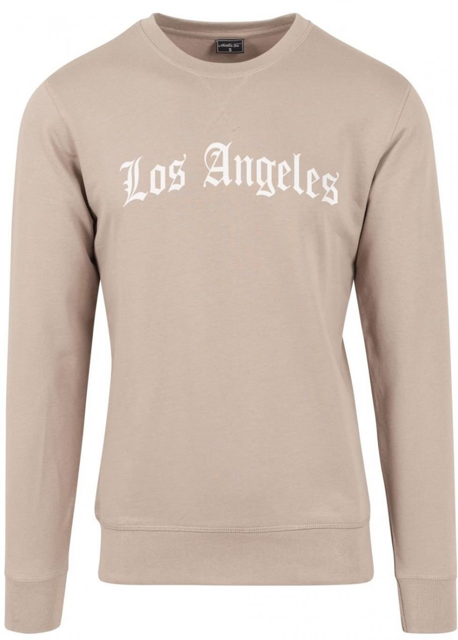 Los Angeles wording Crewneck darksand