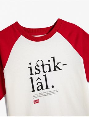 Koton Tričko Istiklal Potlačené Krátke Rukávy Bavlna Lûgat365 Licencované