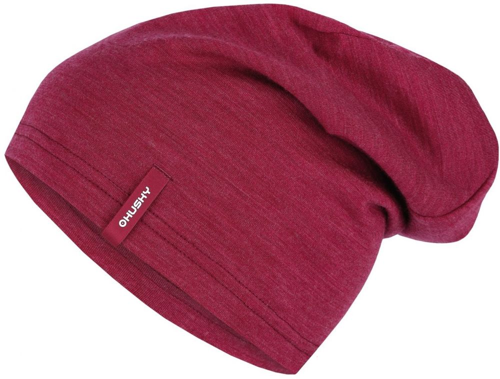 HUSKY Merhat merino beanie faded burgundy