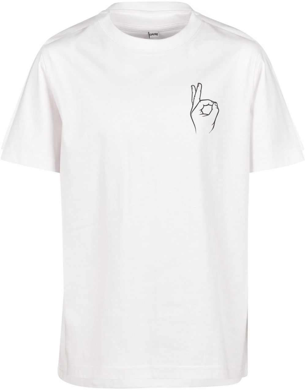 Children's T-shirt Easy Sign, white