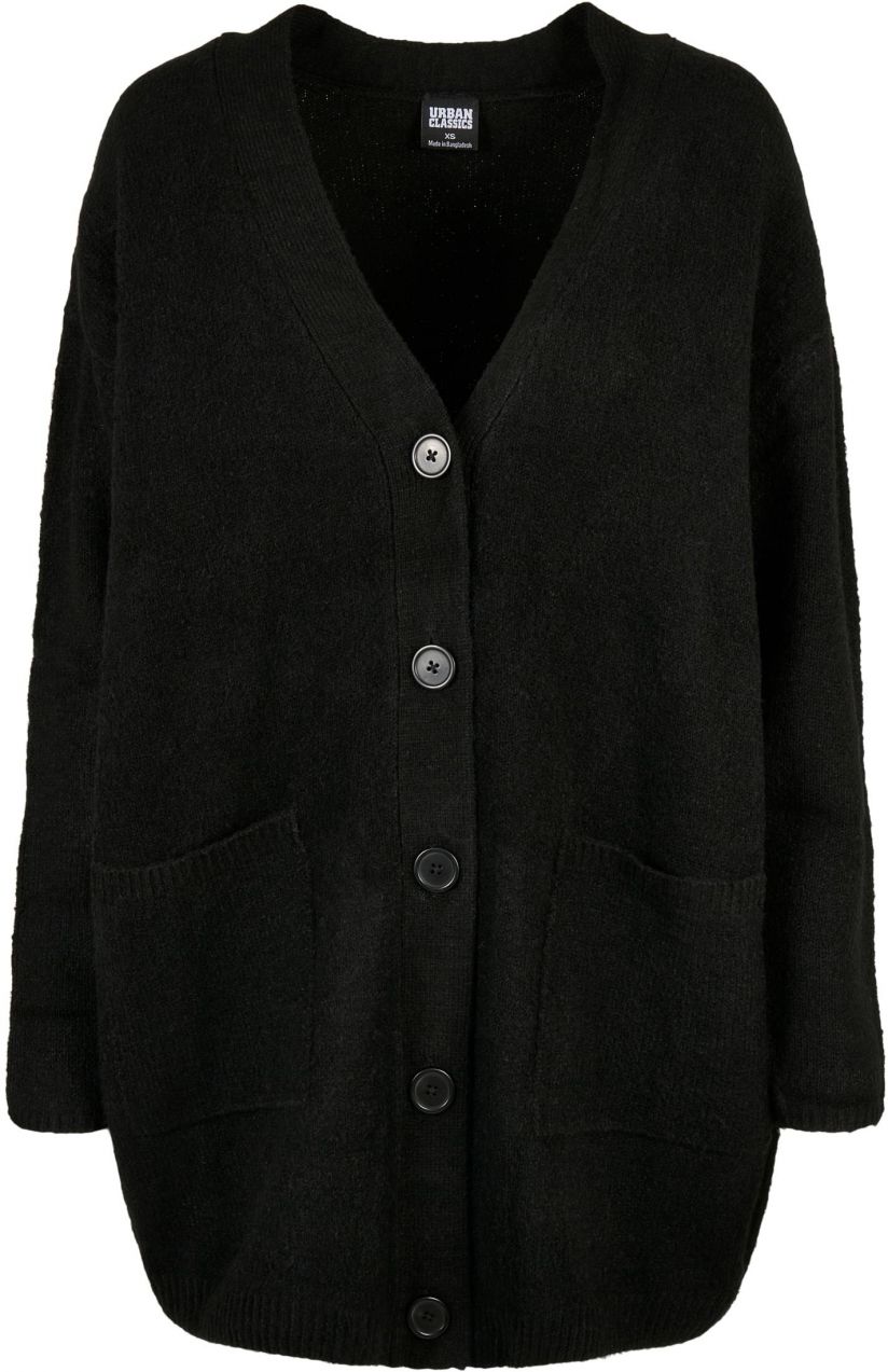 Women's robust knitted sweater black