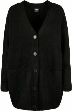 Women's robust knitted sweater black