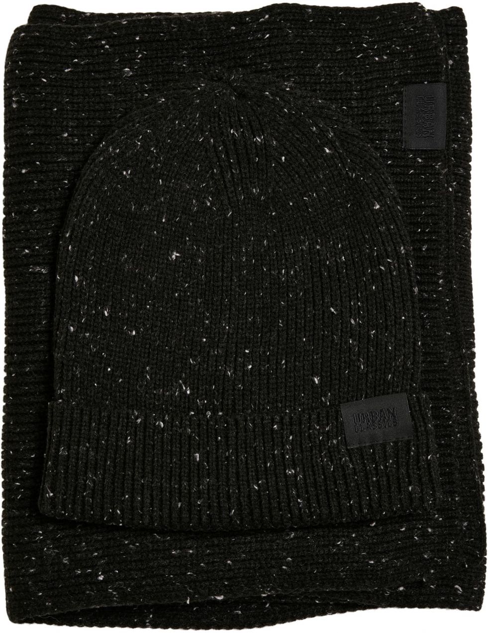 Nap Yarn Knit Set charcoal/white