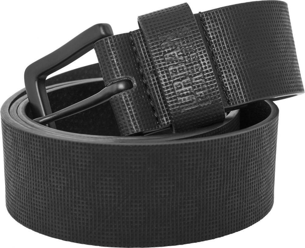 Faux leather strap in black
