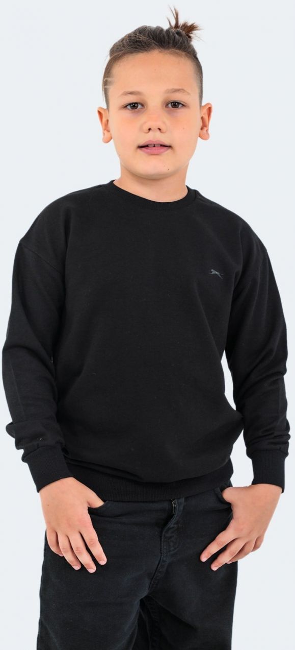 Slazenger Dna Unisex Detská Mikina Čierna
