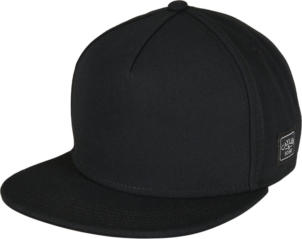 C&S Plain Snapback Cap Black