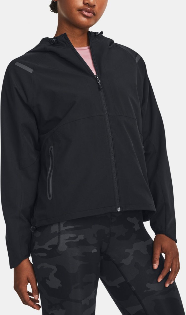 Čierna dámska športová bunda Under Armour Unstoppable Hooded Jacket
