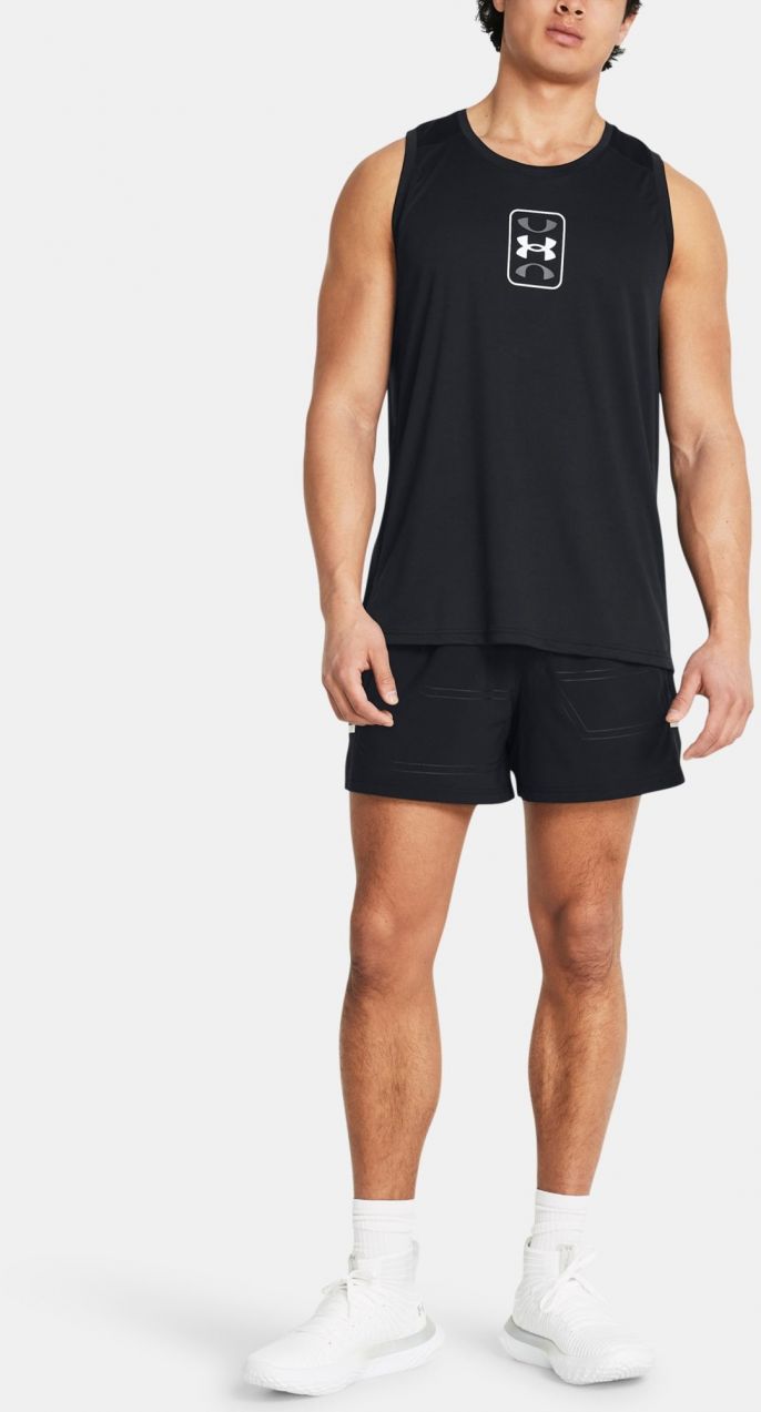 Čierne športové kraťasy Under Armour UA Baseline Pro 5in Short